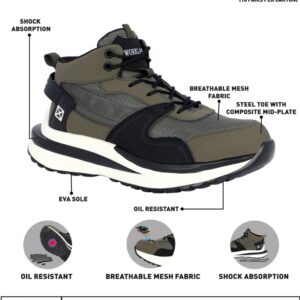 WORKLAND HPM Mid-Ankle Protective Footwear SBP - Olive Green